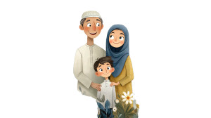 Smiling Muslim Family Vinyl Car Decal Sticker – Waterproof & UV-Resistant 8" Smiling Muslim Family Vinyl Car Decal Sticker – Waterproof & UV-Resistant 8"