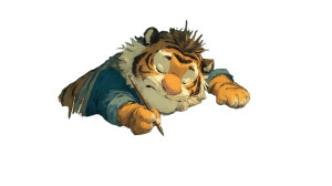 Magical Drawing Tiger Vinyl Car Decal Sticker – Waterproof & UV-Resistant 8"