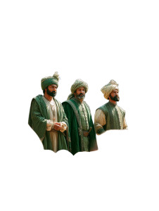 Indian Renaissance Men Vinyl Car Decal Sticker – Waterproof & UV-Resistant 8"