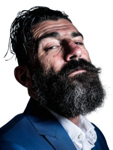 Italian Man Portrait V2 Vinyl Car Decal Sticker – Waterproof & UV-Resistant 8"