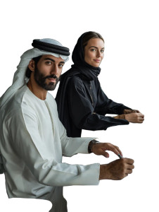 Emirati Professionals Working Vinyl Car Decal Sticker – Waterproof & UV-Resistant 8"