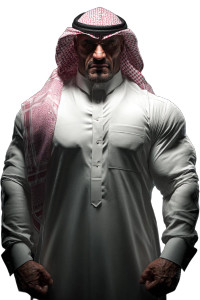 Saudi Batman Villain Vinyl Car Decal Sticker – Waterproof & UV-Resistant 8"