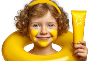 Smiling Girl Sun Protection Vinyl Car Decal Sticker – Waterproof & UV-Resistant 8"