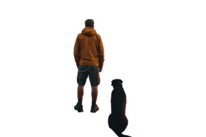 Hiker At Sunset Vinyl Car Decal Sticker – Waterproof & UV-Resistant 8"