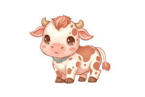Cute Baby Cow V2 Vinyl Car Decal Sticker – Waterproof & UV-Resistant 8" Cute Baby Cow V2 Vinyl Car Decal Sticker – Waterproof & UV-Resistant 8"