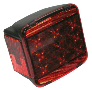 Peterson Mfg. LED Trailer Light | Stop/Turn/Tail | Submersible | Red Lens | 5.04x4.72 Inch