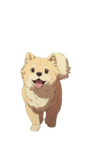 Anime Dog Walking Vinyl Car Decal Sticker – Waterproof & UV-Resistant 8"