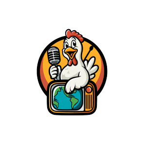 Talking Chicken Podcast Vinyl Car Decal Sticker – Waterproof & UV-Resistant 8"