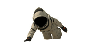 Struggling Astronaut Vinyl Car Decal Sticker – Waterproof & UV-Resistant 8"