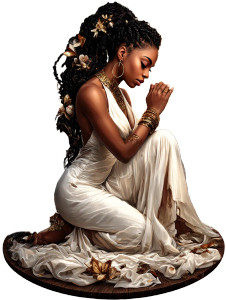 Praying African Woman V2 Vinyl Car Decal Sticker – Waterproof & UV-Resistant 8" Praying African Woman V2 Vinyl Car Decal Sticker – Waterproof & UV-Resistant 8"