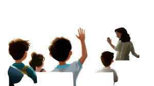 Teacher Waves Goodbye Vinyl Car Decal Sticker – Waterproof & UV-Resistant 8"