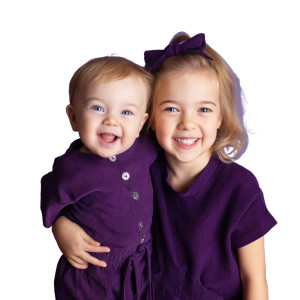 Smiling Siblings Vinyl Car Decal Sticker – Waterproof & UV-Resistant 8"