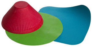 Effortlessly Open Jars and Bottles | Prepworks Grips Set Of 3 - Teal, Green, and Red | Non-Dishwasher Safe