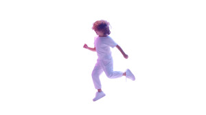 Joyful Child Jumping Vinyl Car Decal Sticker – Waterproof & UV-Resistant 8"