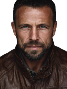 Middle Aged Male Vinyl Car Decal Sticker – Waterproof & UV-Resistant 8"