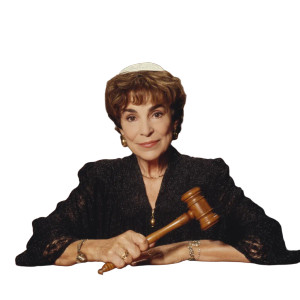 Judge Judy In Synagogue Vinyl Car Decal Sticker – Waterproof & UV-Resistant 8"