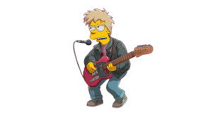 Simpsons Rock Singer Vinyl Car Decal Sticker – Waterproof & UV-Resistant 8"