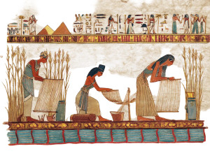 Ancient Egyptians Weaving V2 Vinyl Car Decal Sticker – Waterproof & UV-Resistant 8"