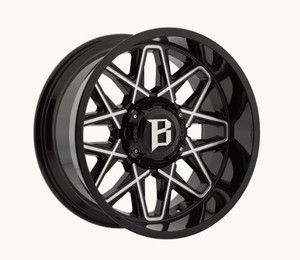 Gloss Black Ballistic 818 Atomic Wheels | Forged Aluminum | TPMS Compatible