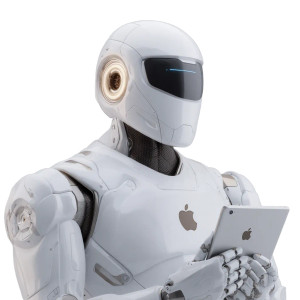 Apple Humanoid Robot V2 Vinyl Car Decal Sticker – Waterproof & UV-Resistant 8"