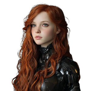 Redhead Android Model Vinyl Car Decal Sticker – Waterproof & UV-Resistant 8"