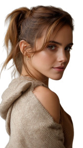 Emma Watson Portrait Vinyl Car Decal Sticker – Waterproof & UV-Resistant 8"