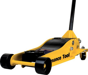 Performance Tool Jack W1627 Low Profile Floor Jack; Hydraulic; 7000 Pound Capacity; 20-1/2 Inch Max Lift Height; Yellow; Steel Performance Tool Jack W1627 Low Profile Floor Jack; Hydraulic; 7000 Pound Capacity; 20-1/2 Inch Max Lift Height; Yellow; Steel