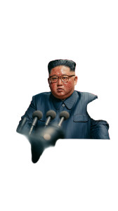 Surreal Leader Scene Vinyl Car Decal Sticker – Waterproof & UV-Resistant 8"