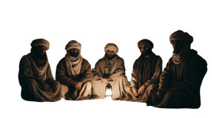 Medieval Arabic Gathering Vinyl Car Decal Sticker – Waterproof & UV-Resistant 8"