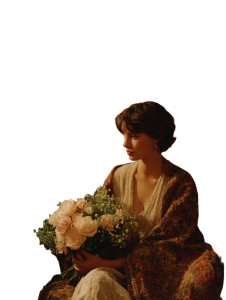 Woman With Roses Vinyl Car Decal Sticker – Waterproof & UV-Resistant 8"