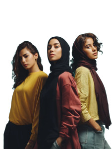 Arab Women Studio Vinyl Car Decal Sticker – Waterproof & UV-Resistant 8"