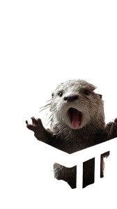 Baby Otter Yawning V2 Vinyl Car Decal Sticker – Waterproof & UV-Resistant 8"