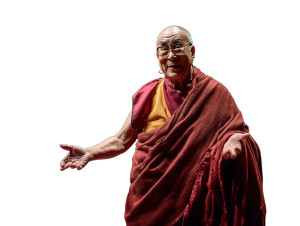 Dalai Lama Speaking Vinyl Car Decal Sticker – Waterproof & UV-Resistant 8"