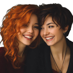 Laughing Best Friends Vinyl Car Decal Sticker – Waterproof & UV-Resistant 8" Laughing Best Friends Vinyl Car Decal Sticker – Waterproof & UV-Resistant 8"