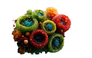 Microscopic Life Journey Vinyl Car Decal Sticker – Waterproof & UV-Resistant 8"