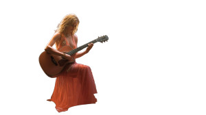 Guitar Performance Vinyl Car Decal Sticker – Waterproof & UV-Resistant 8"