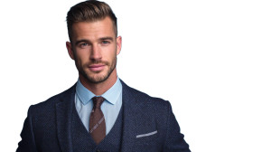 Businessman Portrait V5 Vinyl Car Decal Sticker – Waterproof & UV-Resistant 8"