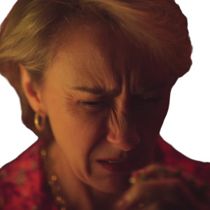 Disgusted Older Woman Vinyl Car Decal Sticker – Waterproof & UV-Resistant 8"