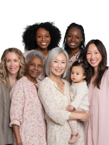 Diverse Mothers Portrait Vinyl Car Decal Sticker – Waterproof & UV-Resistant 8"
