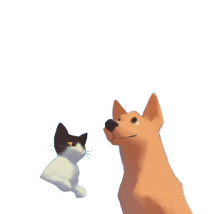 Cat And Dog V6 Vinyl Car Decal Sticker – Waterproof & UV-Resistant 8"