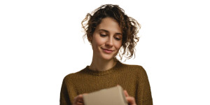 Woman With Music Box Vinyl Car Decal Sticker – Waterproof & UV-Resistant 8"