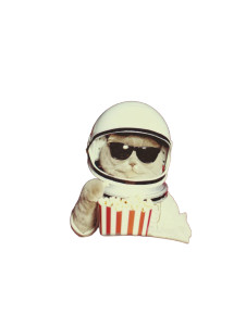 Astronaut Cat V5 Vinyl Car Decal Sticker – Waterproof & UV-Resistant 8"