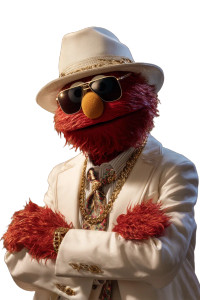 Stylish Elmo Vinyl Car Decal Sticker – Waterproof & UV-Resistant 8"