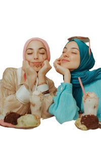 Happy Café Moment Vinyl Car Decal Sticker – Waterproof & UV-Resistant 8"