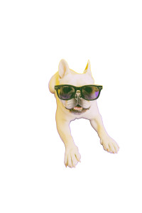 Clever Dog Vinyl Car Decal Sticker – Waterproof & UV-Resistant 8"