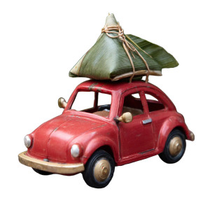 Toy Car Zongzi Vinyl Car Decal Sticker – Waterproof & UV-Resistant 8"