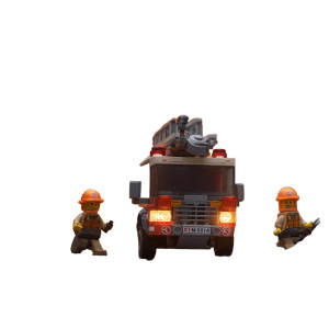 Firefighters In Action V3 Vinyl Car Decal Sticker – Waterproof & UV-Resistant 8"