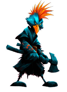 Blue Rooster Ninja Vinyl Car Decal Sticker – Waterproof & UV-Resistant 8" Blue Rooster Ninja Vinyl Car Decal Sticker – Waterproof & UV-Resistant 8"