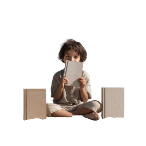 Child With Books Vinyl Car Decal Sticker – Waterproof & UV-Resistant 8"