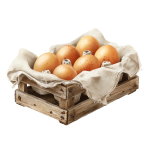 Eggs In Crate Vinyl Car Decal Sticker – Waterproof & UV-Resistant 8"